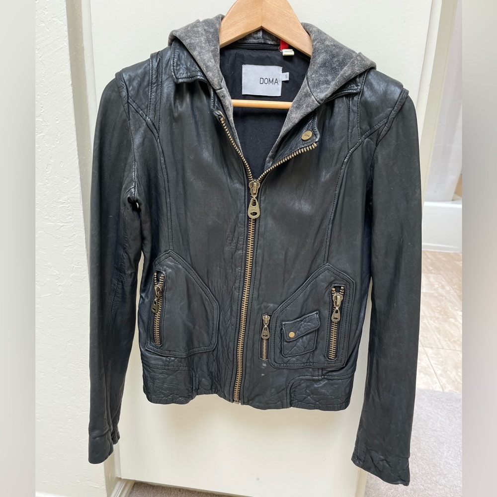Doma leather lamb jacket S